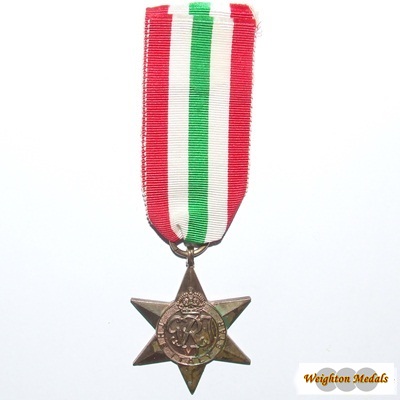 The Italy Star - £20.00 : Weighton Medals, British & Colonial Medal ...